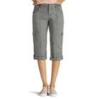 Women's Lee Skye Skimmer Capri Pant, Size: 12 Avg/reg, Med Grey