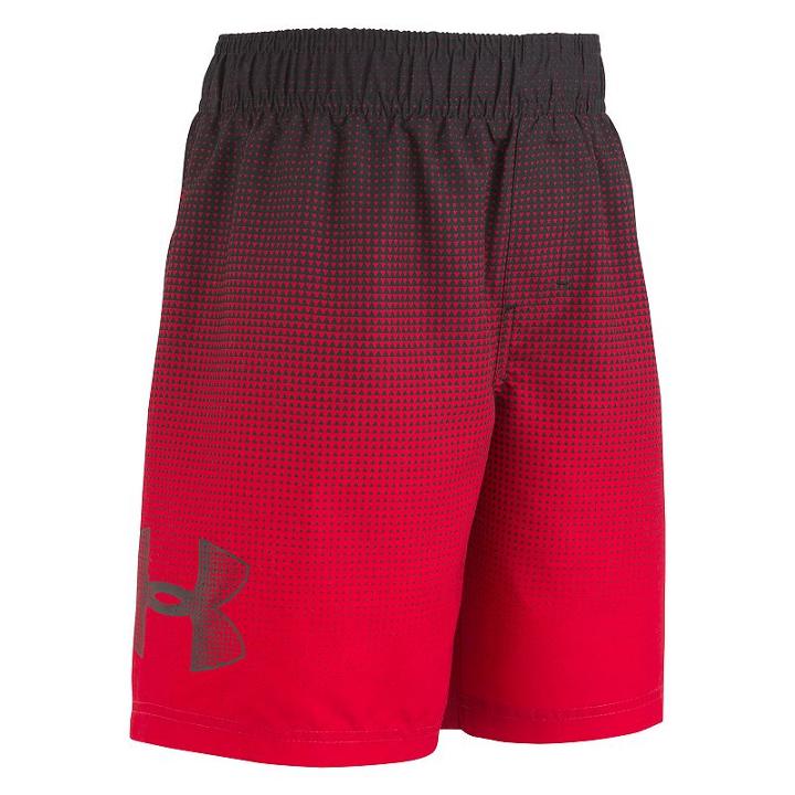 Boys 4-7 Under Armour Angle Drift Logo Swim Trunks, Boy's, Size: 4, Red
