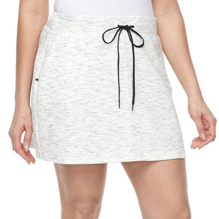 Plus Size Tek Gear&reg; Fleece Workout Skirt, Women's, Size: 1xl, Dark Grey