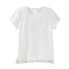 Girls 4-12 Oshkosh B'gosh&reg; Eyelet Pocket Tee, Size: 6-6x, White