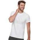 Men's Adidas Tiny-type Logo Tee, Size: Large, White