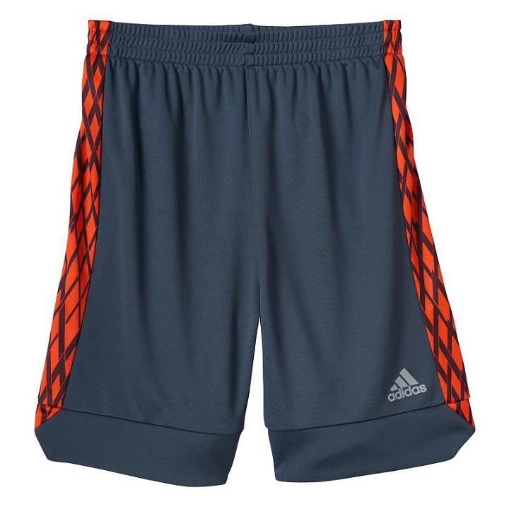 Boys 4-7x Adidas Climalite Net Print Athletic Shorts, Boy's, Size: 6, Dark Grey