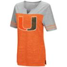 Women's Campus Heritage Miami Hurricanes On The Break Tee, Size: Medium, Drk Orange