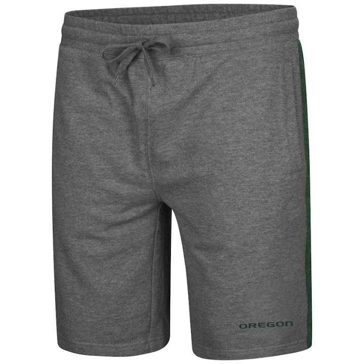 Men's Colosseum Oregon Ducks Sledge Ii Terry Shorts, Size: Large, Med Grey