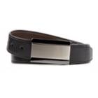 Men's Van Heusen Reversible Two-tone Plaque-buckle Modern Flex Stretch Belt, Size: Small, Black