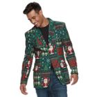 Men's Christmas Blazer, Size: Large, Dark Green