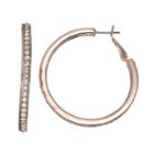 Apt. 9&reg; Pave Hoop Earrings, Women's, Multicolor