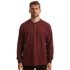 Men's Stanley Classic-fit Henley, Size: Medium, Red