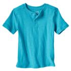 Boys 4-10 Jumping Beans&reg; Slubbed Henley, Boy's, Size: 4, Turquoise/blue (turq/aqua)