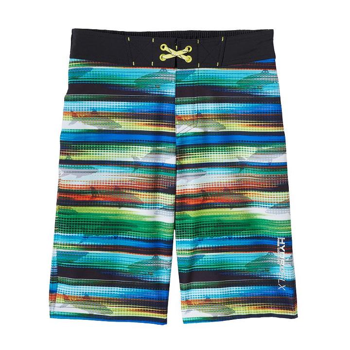 Boys 8-20 Free Country Fin Board Shorts, Boy's, Size: L(14/16), Grey Other