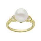 Pearlustre By Imperial 14k Gold Over Silver Freshwater Cultured Pearl Ring, Women's, Size: 7, White