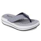 Skechers Relaxed Fit Upgrades Sailin Women's Slide Sandals, Size: 5, Blue (navy)