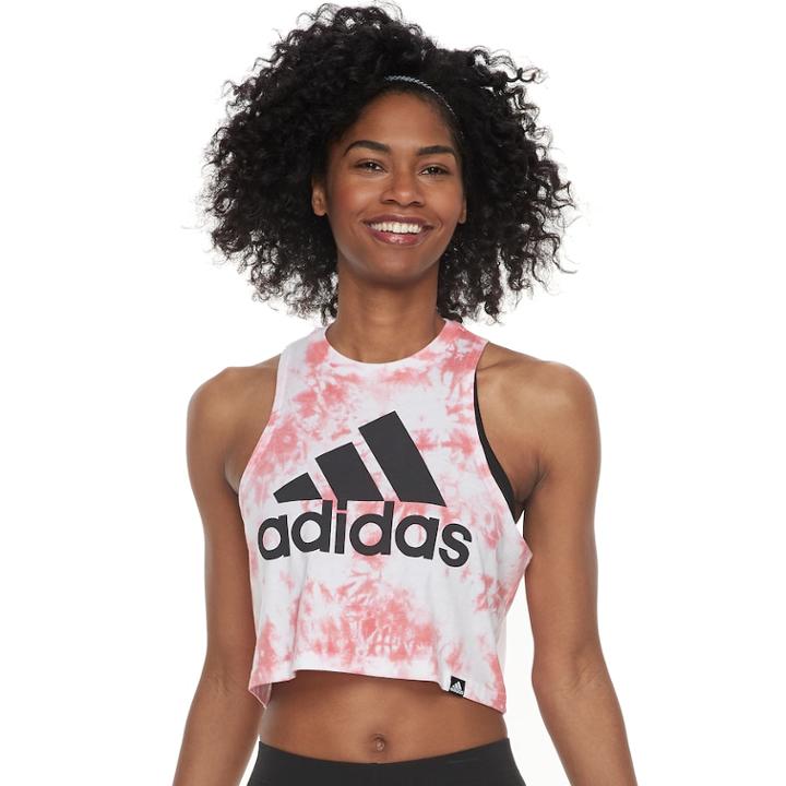 Women's Adidas Festival Crop Top, Size: Xl, White