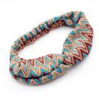Mudd&reg; Zigzag Elastic Head Wrap, Women's, Brown
