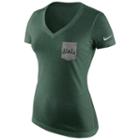 Women's Nike Michigan State Spartans Logo Pocket Tee, Size: Large, Green