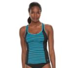 Women's Nike Splice Racerback Tankini Top, Size: Medium, Brt Blue