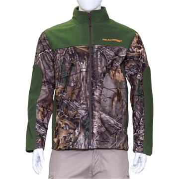 Men's Earthletics Camo Colorblock Bonded Microfleece Jacket, Size: Xxl, Green