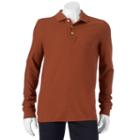 Men's Croft & Barrow&reg; Easy-care Pique Pocket Polo, Size: Small, Dark Red
