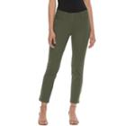 Juniors' Candie's&reg; Marilyn Straight Leg Ankle Pants, Girl's, Size: 5, Green