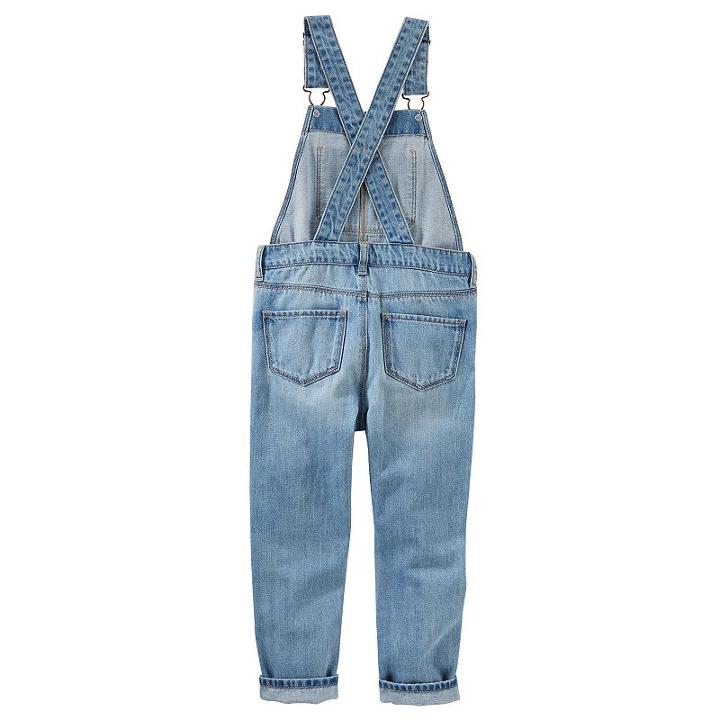 Girls 4-12 Oshkosh B'gosh&reg; Denim Overalls, Size: 8, Blue Other