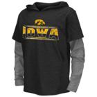 Boys 8-20 Campus Heritage Iowa Hawkeyes Patrol Mock-layer Tee, Size: L(16/18), Black