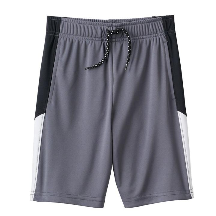 Boys 4-10 Jumping Beans&reg; Two-tone Side Stripe Performance Shorts, Size: 7x, Med Grey