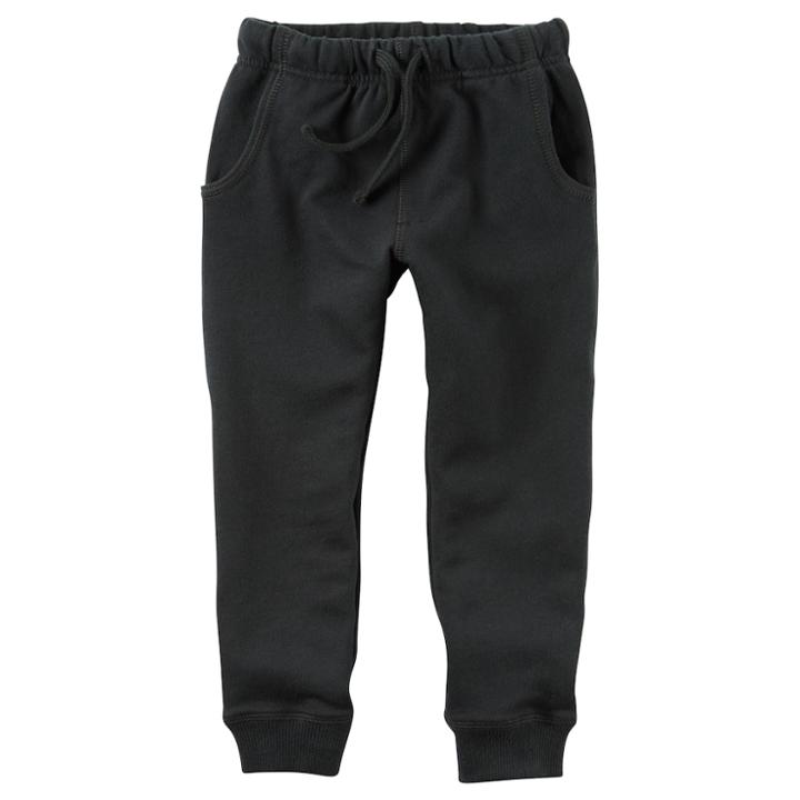 Boys 4-8 Carter's Pull-on French Terry Jogger Pants, Size: 6, Black