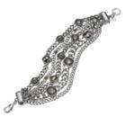 Simply Vera Vera Wang Two Tone Multi Strand Bracelet, Women's, Grey Other