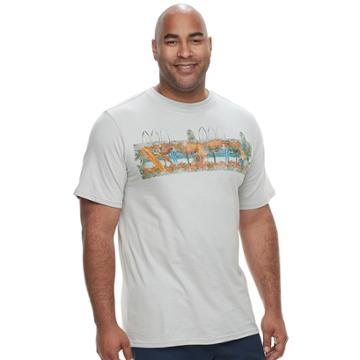 Big & Tall Cotton Links Parrot Tropical Tee, Men's, Size: 4xb, Grey