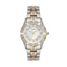 Bulova Women's Crystal Two Tone Stainless Steel Watch - 98l135, Multicolor