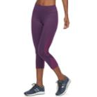 Women's Tek Gear&reg; Side Panel Mid-rise Capri Leggings, Size: Small, Drk Purple
