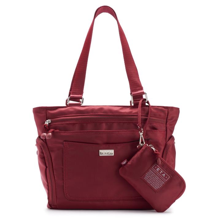 E.t.a. By Rosetti Memphis Tote With Rfid-blocking Pouch, Women's, Dark Red