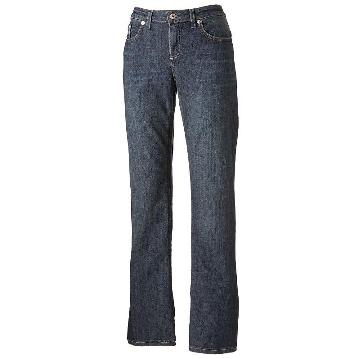 Dickies Relaxed Bootcut Jeans - Women's, Size: 16 T/l, Blue
