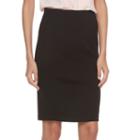 Women's Elle&trade; Ribbed Pencil Skirt, Size: Xs, Black