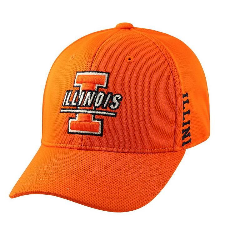 Adult Top Of The World Illinois Fighting Illini Booster One-fit Cap, Men's, Med Orange