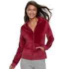 Women's Juicy Couture Supersoft Velour Jacket, Size: Large, Red