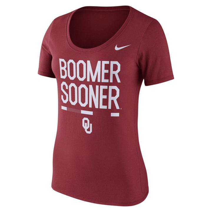 Women's Nike Oklahoma Sooners Local Spirit Tee, Size: Large, Red