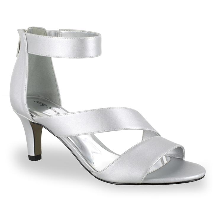 Easy Street Maxi Women's High Heel Sandals, Size: 7 Ww, Silver