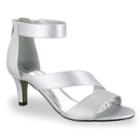 Easy Street Maxi Women's High Heel Sandals, Size: 7 Ww, Silver