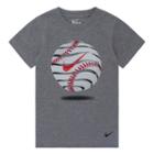 Boys 4-7 Nike Swoosh Baseball Tee, Size: 7, Grey Other