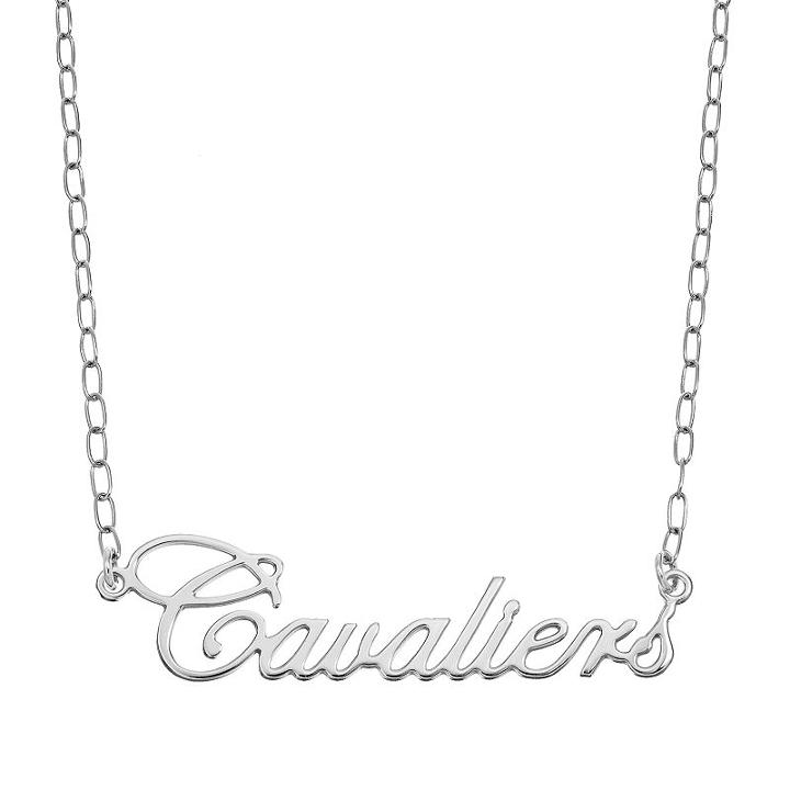 Fiora Sterling Silver Virginia Cavaliers Necklace, Women's, Size: 16, Grey