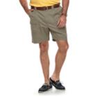 Big & Tall Croft & Barrow&reg; Relaxed-fit Side-elastic Twill Cargo Shorts, Men's, Size: 48, Lt Green