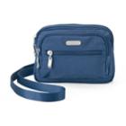 Baggallini Triple Zipper Convertible Crossbody Bag, Women's, Med Blue