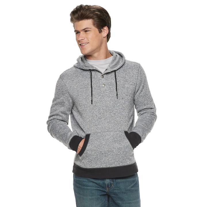 Boys 8-20 Urban Pipeline&trade; Fleece Pull-over Hoodie, Size: Xl, Black