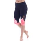 Women's Balance Collection Sadie Kicker Capri Leggings, Size: Xl, Light Red
