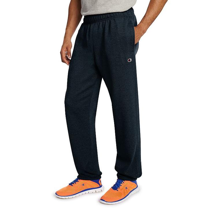 Men's Champion Fleece Powerblend Relaxed Pants, Size: Small, Blue (navy)