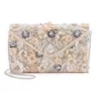 Lenore By La Regale Floral Sequin & Beaded Envelope Clutch, Women's, White