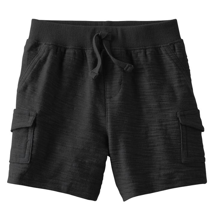 Boys 4-10 Jumping Beans&reg; Slubbed Cargo Shorts, Size: 7x, Black