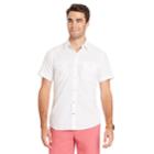 Men's Izod Classic-fit Slubbed Chambray Woven Button-down Shirt, Size: Xxl, White