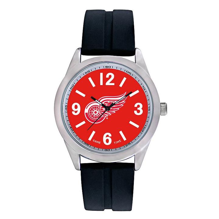 Men's Game Time Detroit Red Wings Varsity Watch, Black